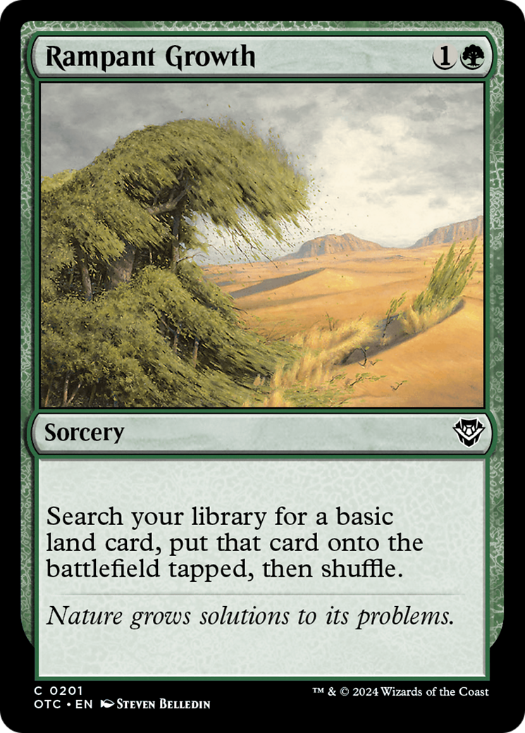 Magic: The Gathering - Rampant Growth - Outlaws of Thunder Junction Commander