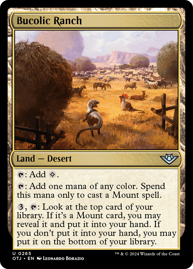 Magic: The Gathering - Bucolic Ranch Foil - Outlaws of Thunder Junction