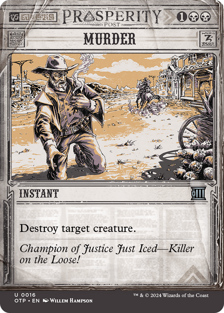 Magic: The Gathering - Murder Foil - Breaking News
