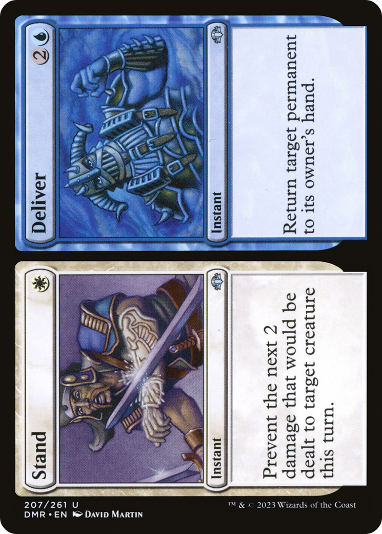 Magic: The Gathering - Stand // Deliver Foil - Dominaria Remastered