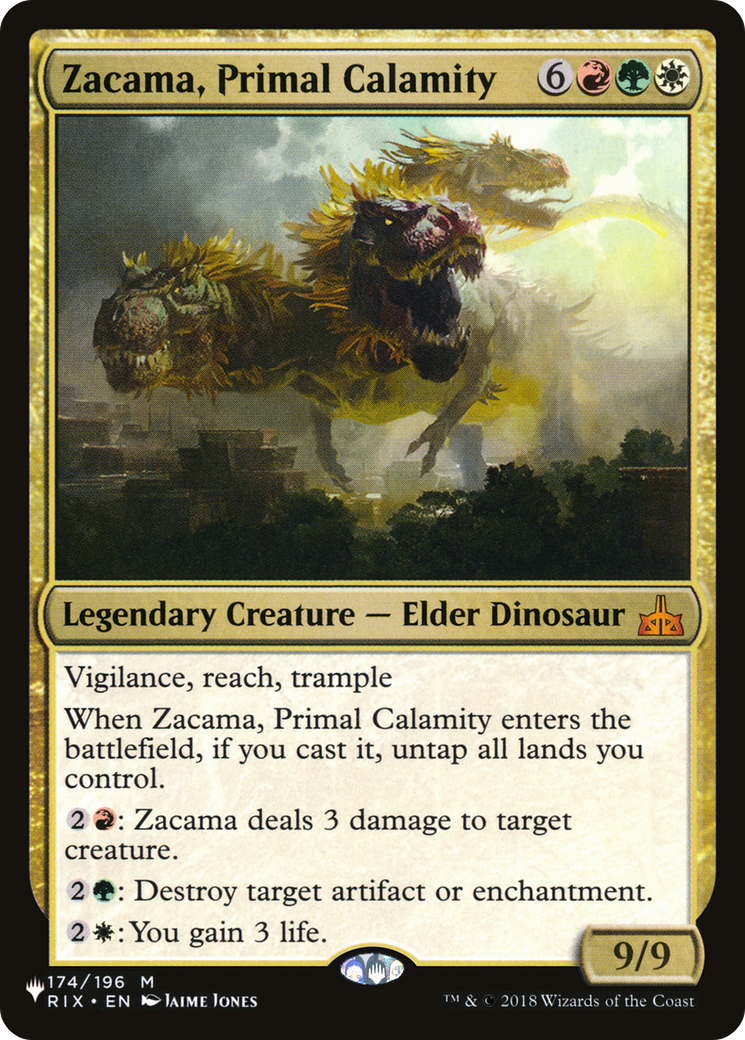 Magic: The Gathering - Zacama, Primal Calamity - The List
