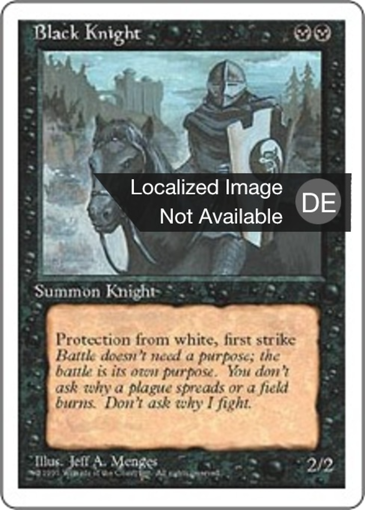 Magic: The Gathering - Schwarzer Ritter - Fourth Edition