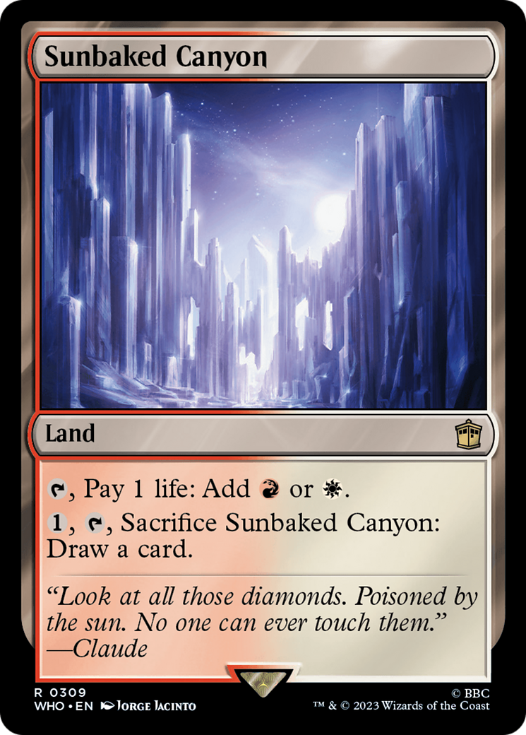 Magic: The Gathering - Sunbaked Canyon - Doctor Who