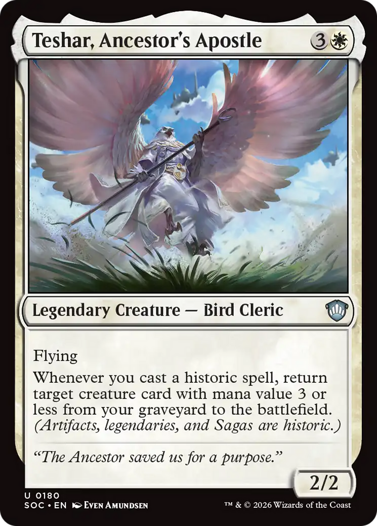 Magic: The Gathering - Teshar, Ancestor's Apostle - Secrets of Strixhaven Commander