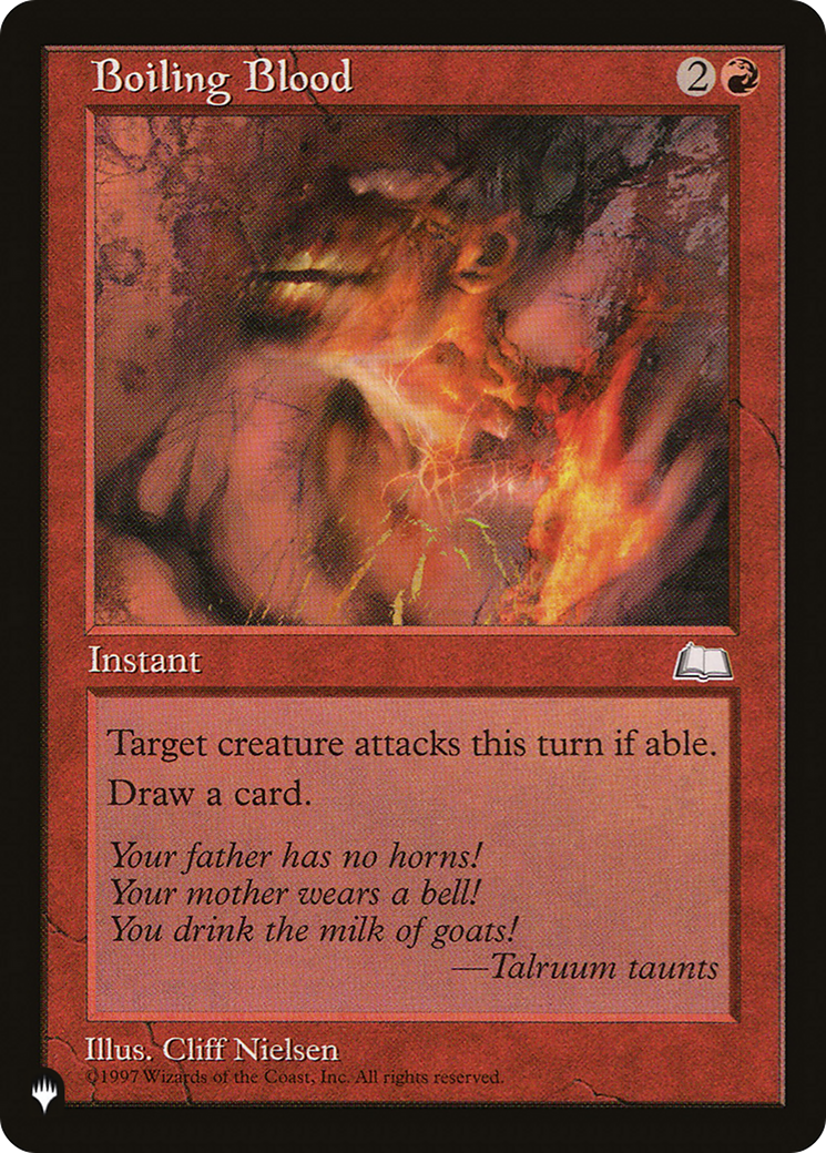 Magic: The Gathering - Boiling Blood - The List