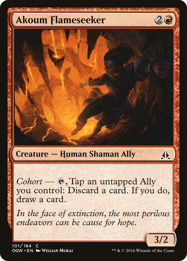 Magic: The Gathering - Akoum Flameseeker Foil - Oath of the Gatewatch