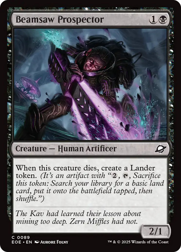 Magic: The Gathering - Beamsaw Prospector Foil - Edge of Eternities