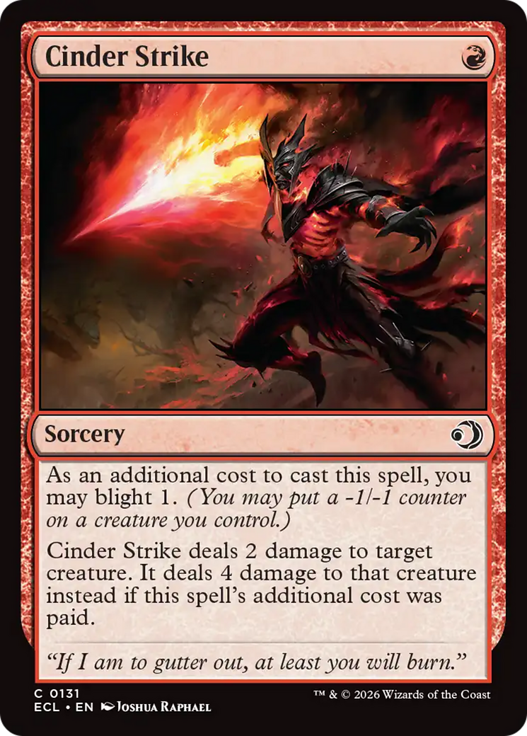 Magic: The Gathering - Cinder Strike Foil - Lorwyn Eclipsed