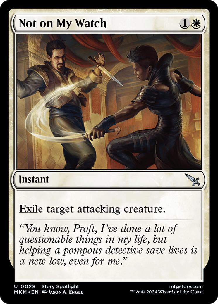 Magic: The Gathering - Not on My Watch Foil - Murders at Karlov Manor