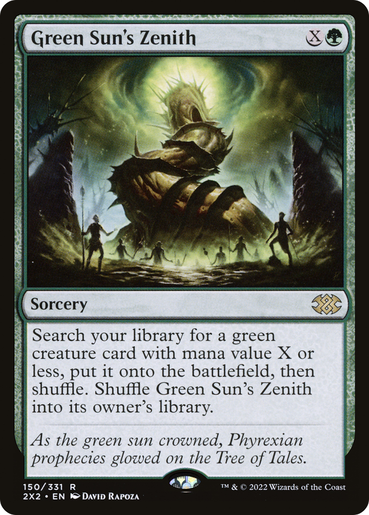 Magic: The Gathering - Green Sun's Zenith Foil - Double Masters 2022