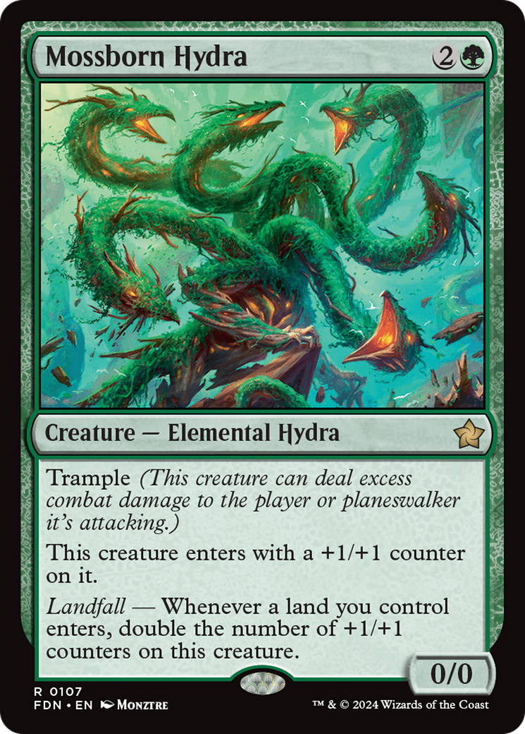 Magic: The Gathering - Mossborn Hydra Foil - Foundations