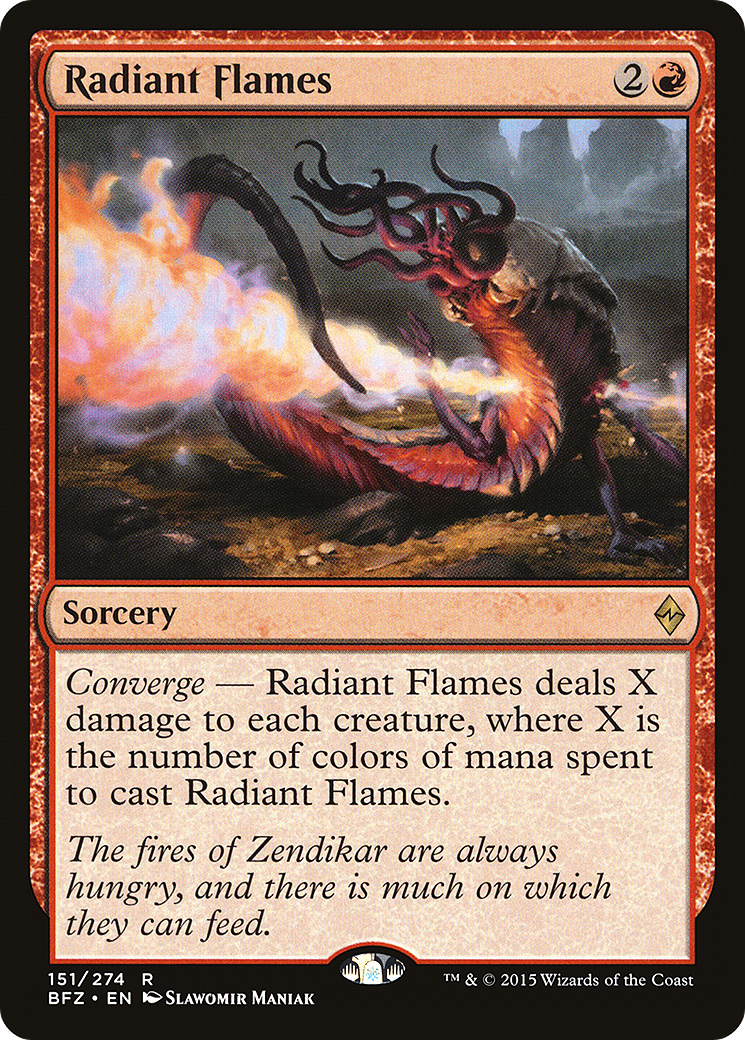 Magic: The Gathering - Radiant Flames Foil - Battle for Zendikar
