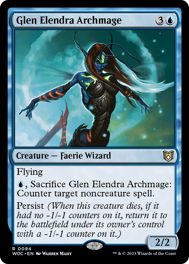 Magic: The Gathering - Glen Elendra Archmage - Wilds of Eldraine Commander