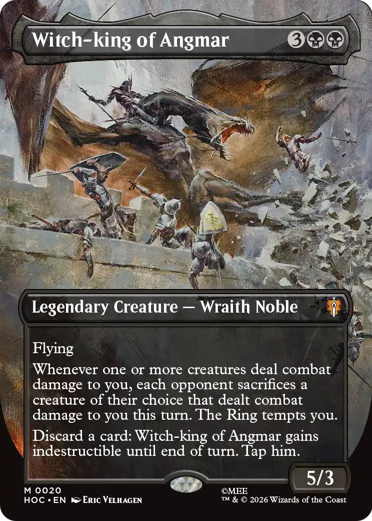 Magic: The Gathering - Witch-king of Angmar Foil - The Hobbit Eternal