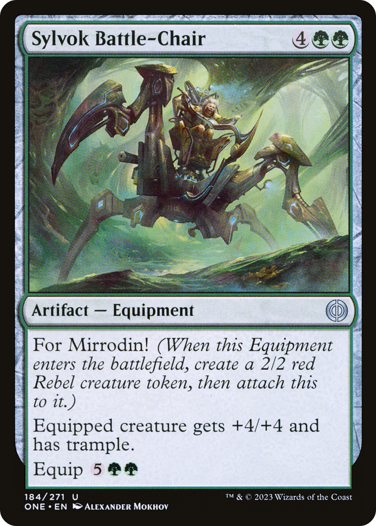 Magic: The Gathering - Sylvok Battle-Chair Foil - Phyrexia: All Will Be One