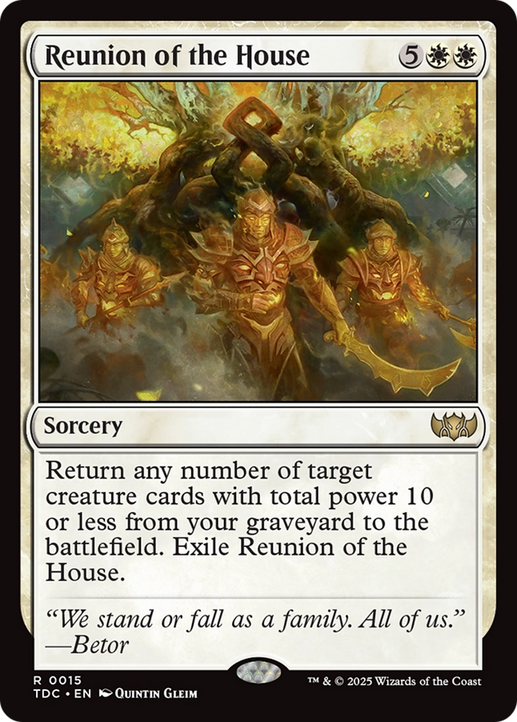 Magic: The Gathering - Reunion of the House - Tarkir: Dragonstorm Commander