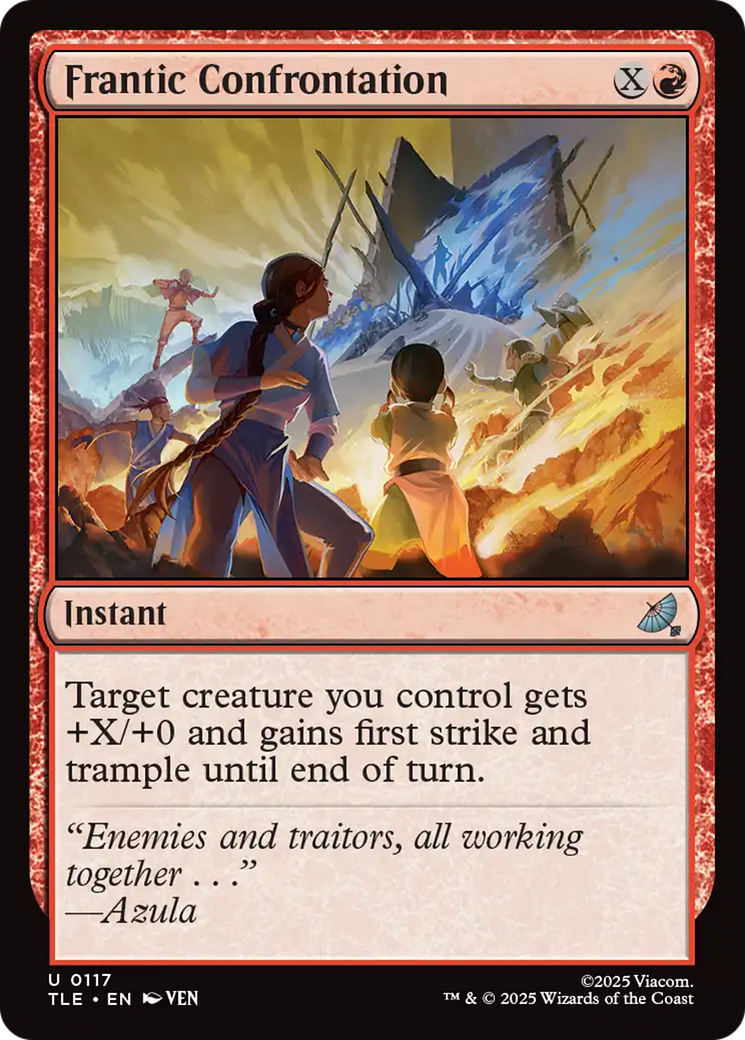 Magic: The Gathering - Frantic Confrontation Foil - Avatar: The Last Airbender Eternal
