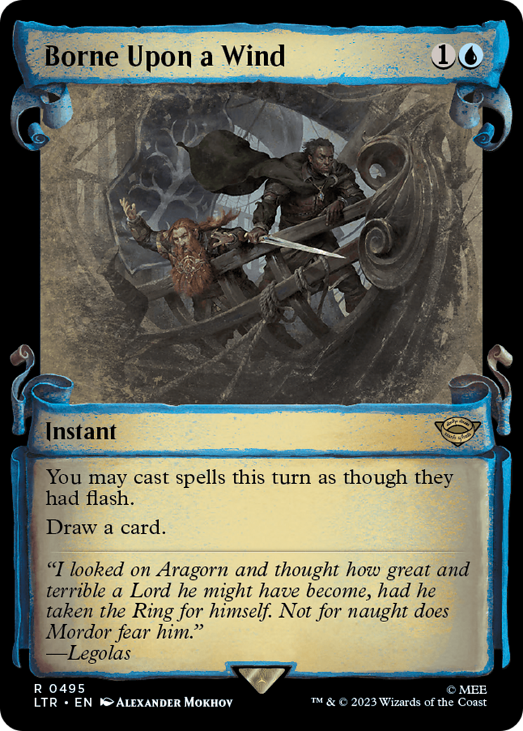 Magic: The Gathering - Borne Upon a Wind Foil - The Lord of the Rings: Tales of Middle-earth