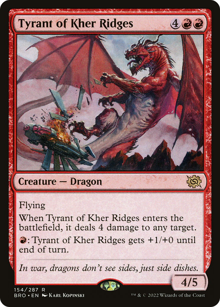 Magic: The Gathering - Tyrant of Kher Ridges Foil - The Brothers' War