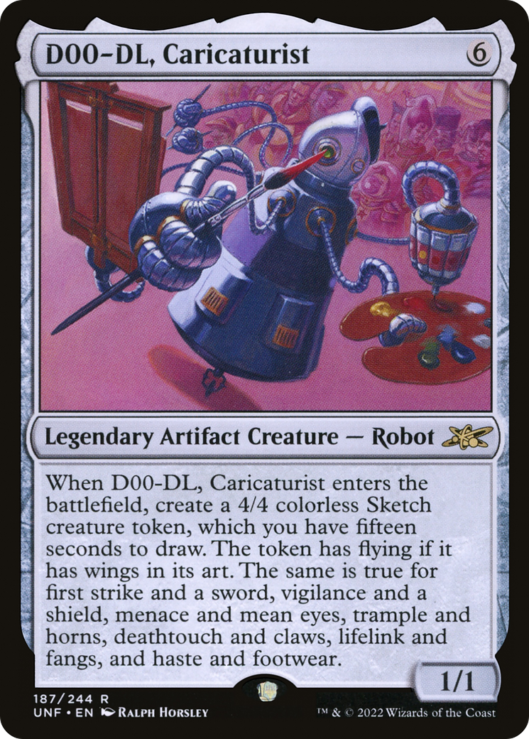 Magic: The Gathering - D00-DL, Caricaturist - Unfinity