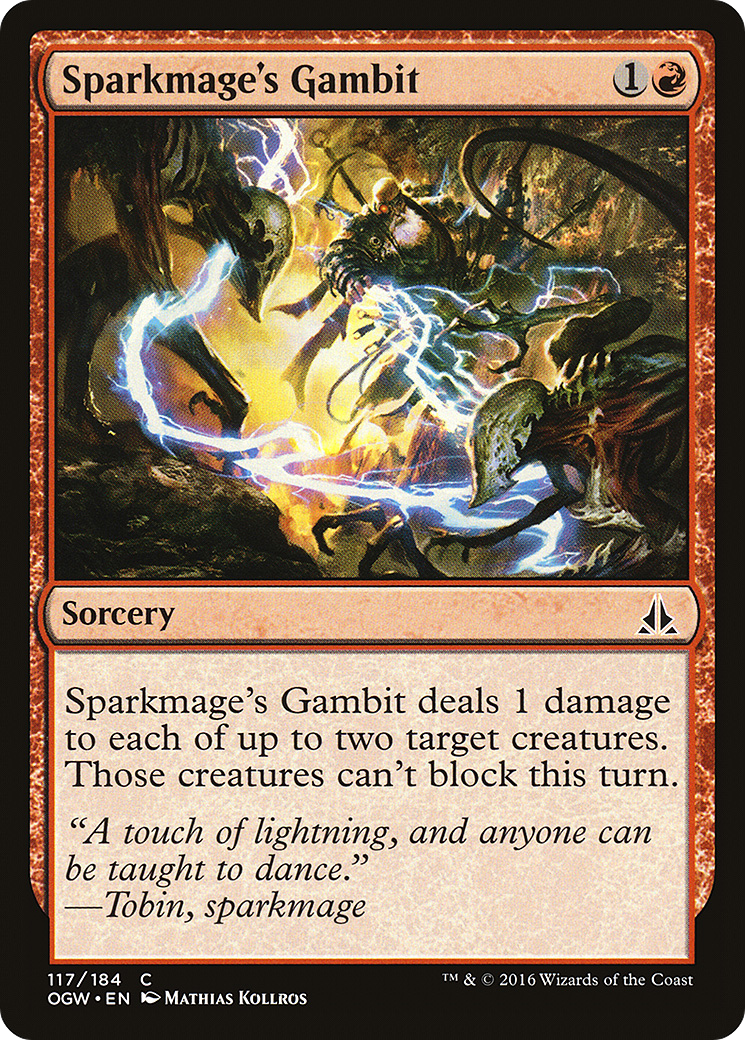Magic: The Gathering - Sparkmage's Gambit Foil - Oath of the Gatewatch