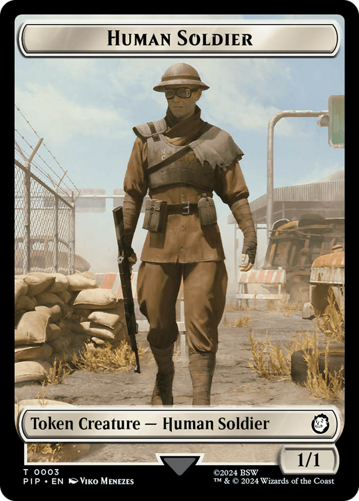 Magic: The Gathering - Human Soldier Token - Fallout Tokens