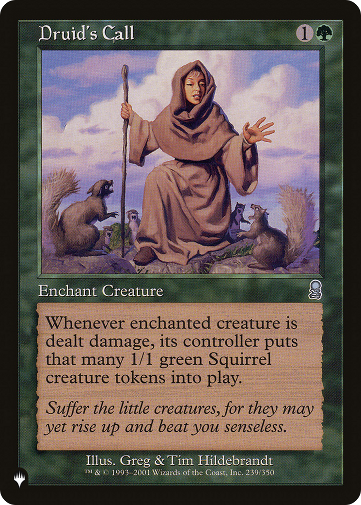 Magic: The Gathering - Druid's Call - The List