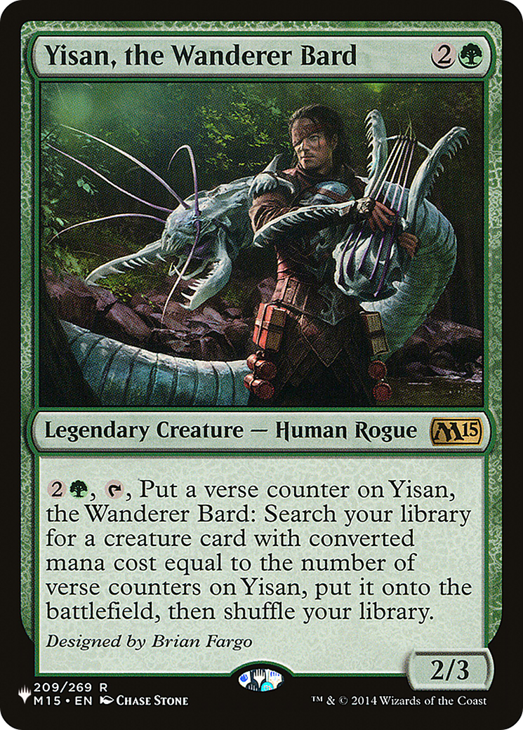 Magic: The Gathering - Yisan, the Wanderer Bard - The List