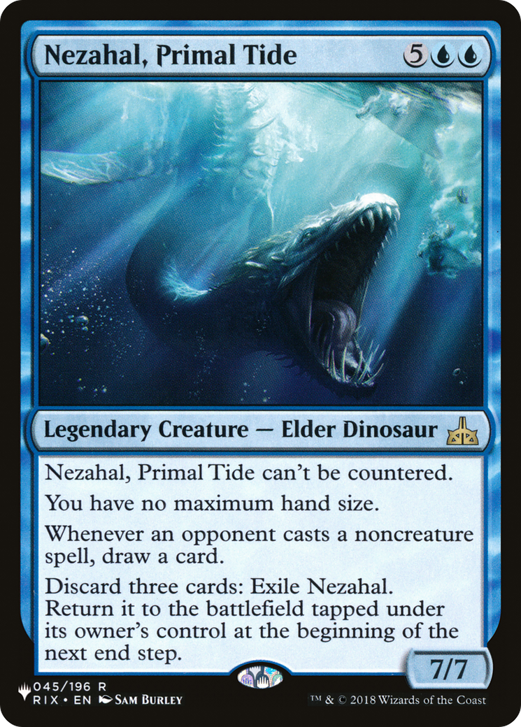 Magic: The Gathering - Nezahal, Primal Tide - The List