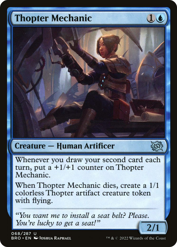 Magic: The Gathering - Thopter Mechanic Foil - The Brothers' War