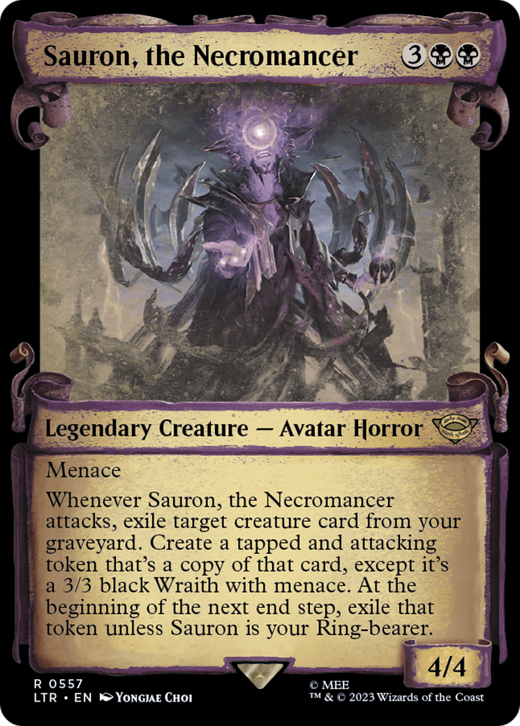 Magic: The Gathering - Sauron, the Necromancer Foil - The Lord of the Rings: Tales of Middle-earth