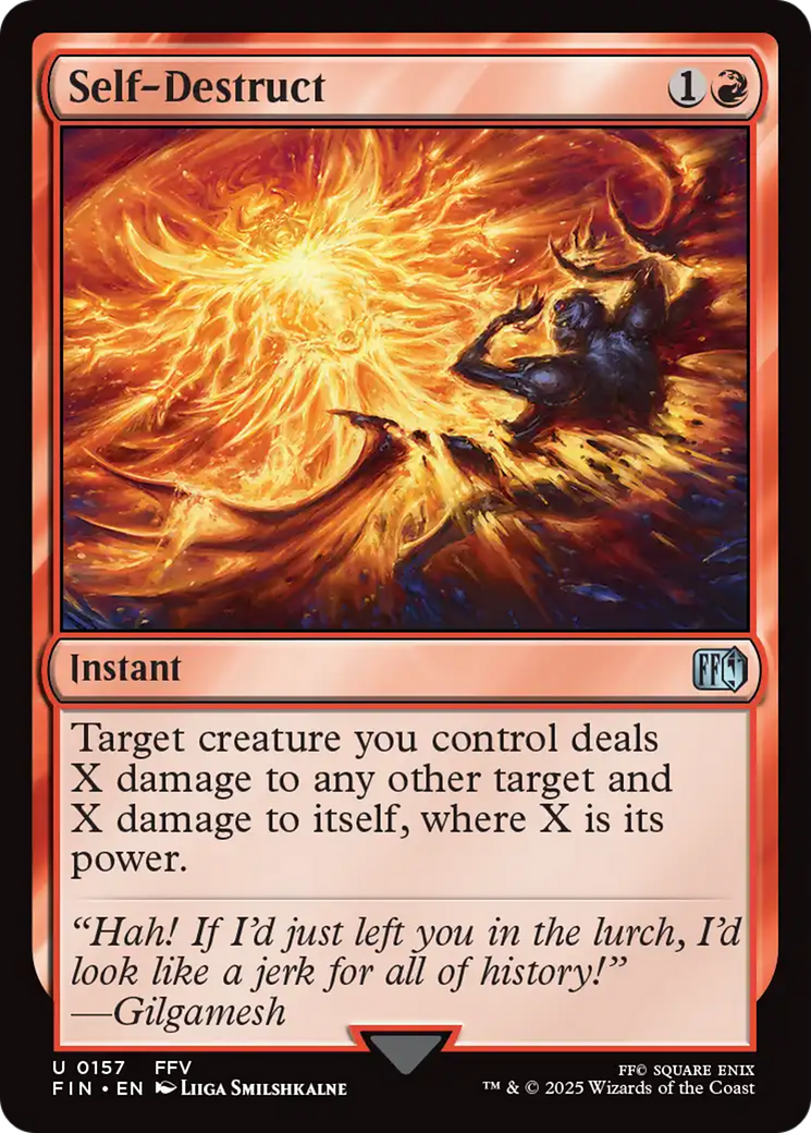 Magic: The Gathering - Self-Destruct Foil - Final Fantasy