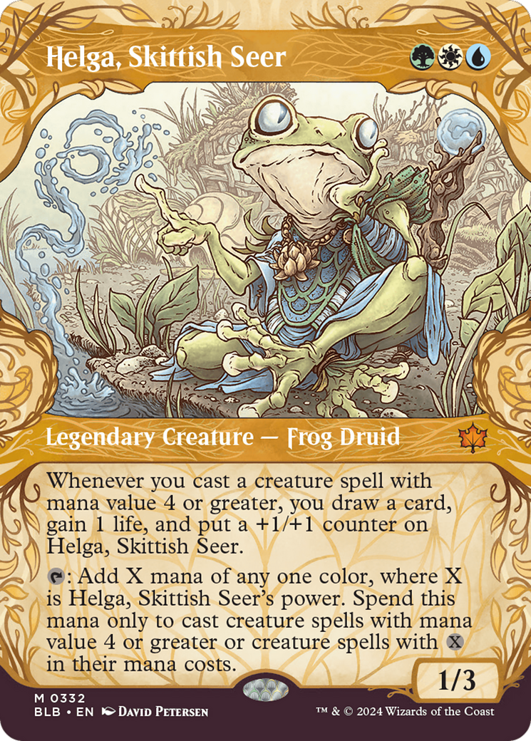 Magic: The Gathering - Helga, Skittish Seer Foil - Bloomburrow