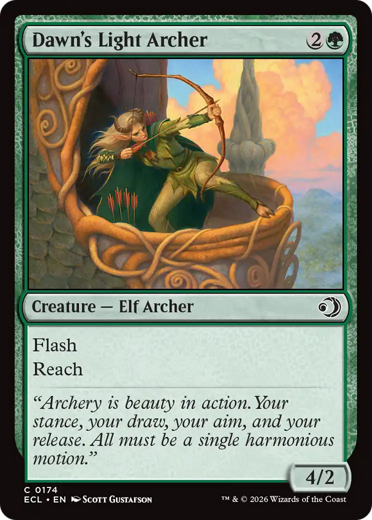 Magic: The Gathering - Dawn's Light Archer Foil - Lorwyn Eclipsed