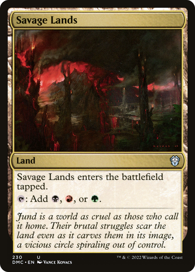 Magic: The Gathering - Savage Lands - Dominaria United Commander
