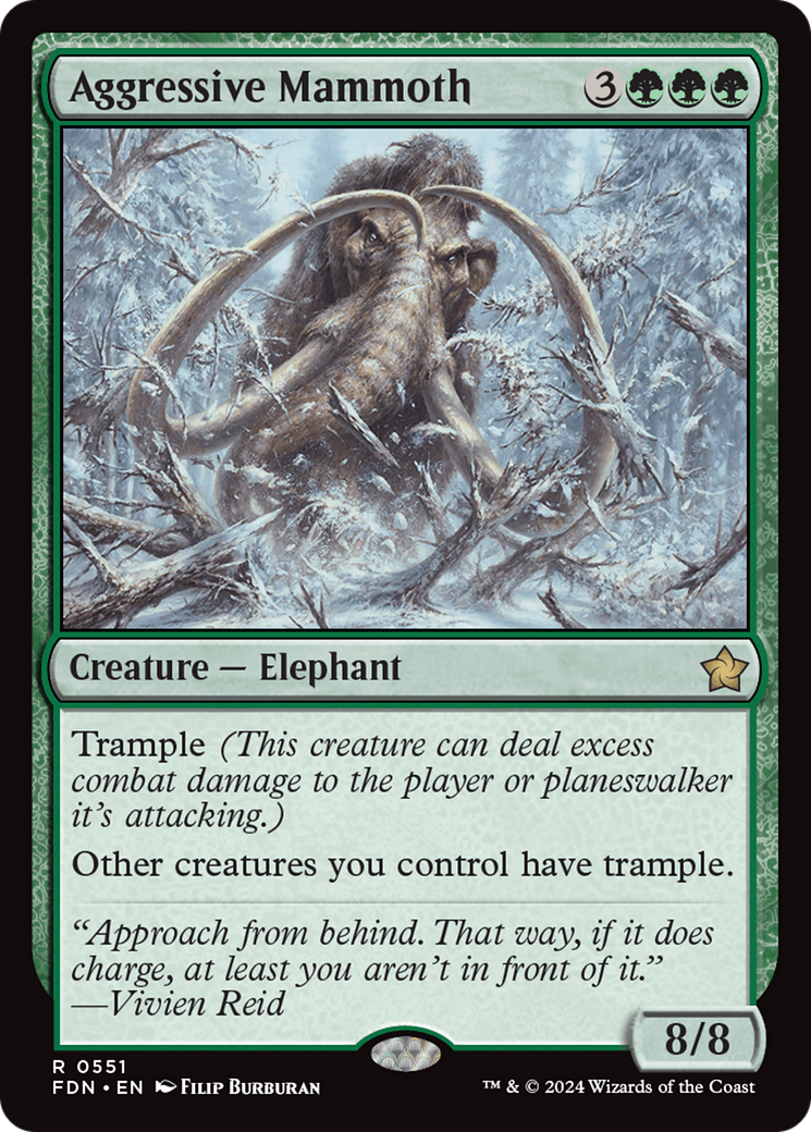 Magic: The Gathering - Aggressive Mammoth - Foundations