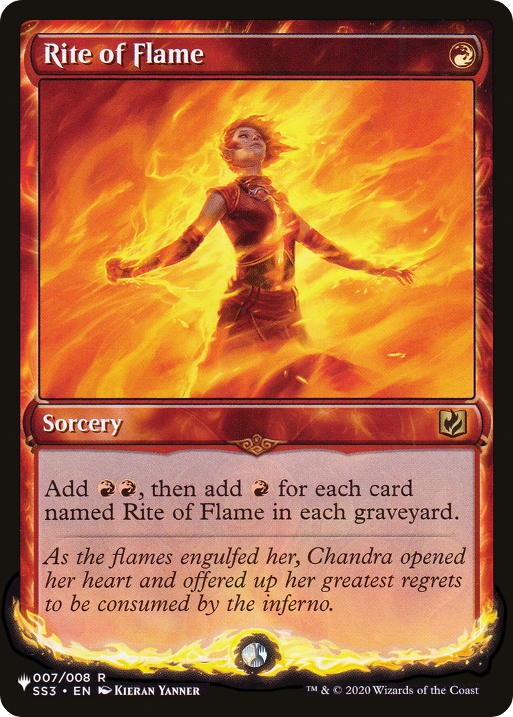 Magic: The Gathering - Rite of Flame - The List