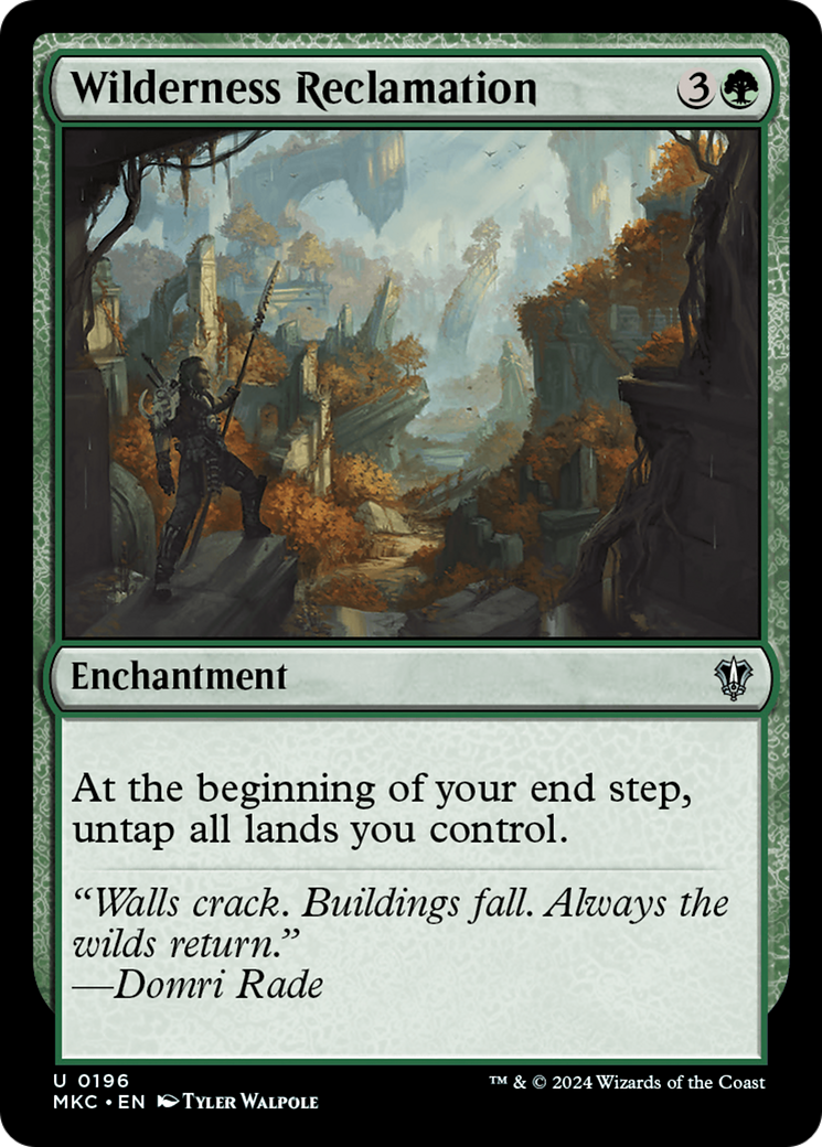 Magic: The Gathering - Wilderness Reclamation - Murders at Karlov Manor Commander