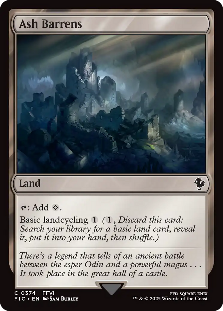 Magic: The Gathering - Ash Barrens - Final Fantasy Commander