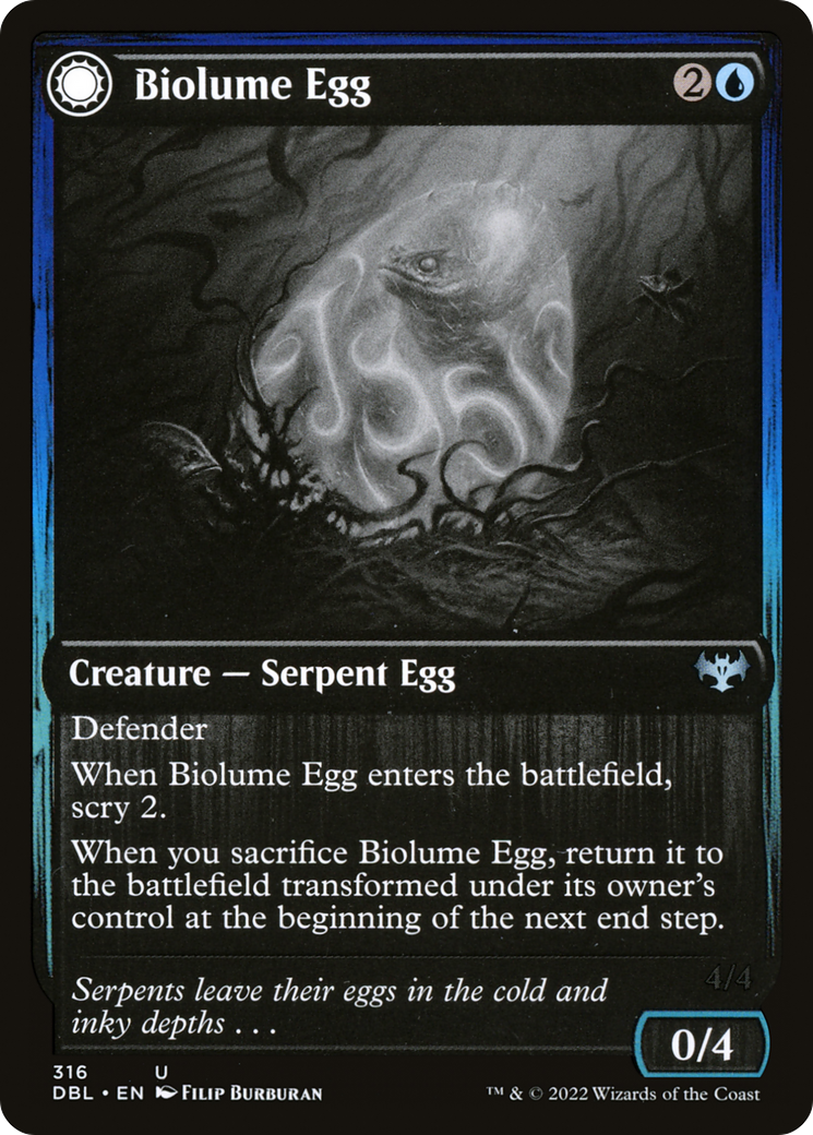 Magic: The Gathering - Biolume Egg // Biolume Serpent - Innistrad: Double Feature