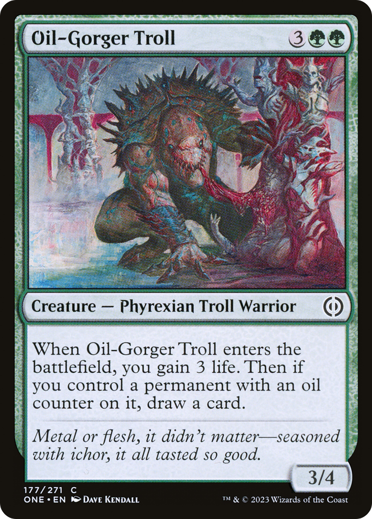 Magic: The Gathering - Oil-Gorger Troll Foil - Phyrexia: All Will Be One