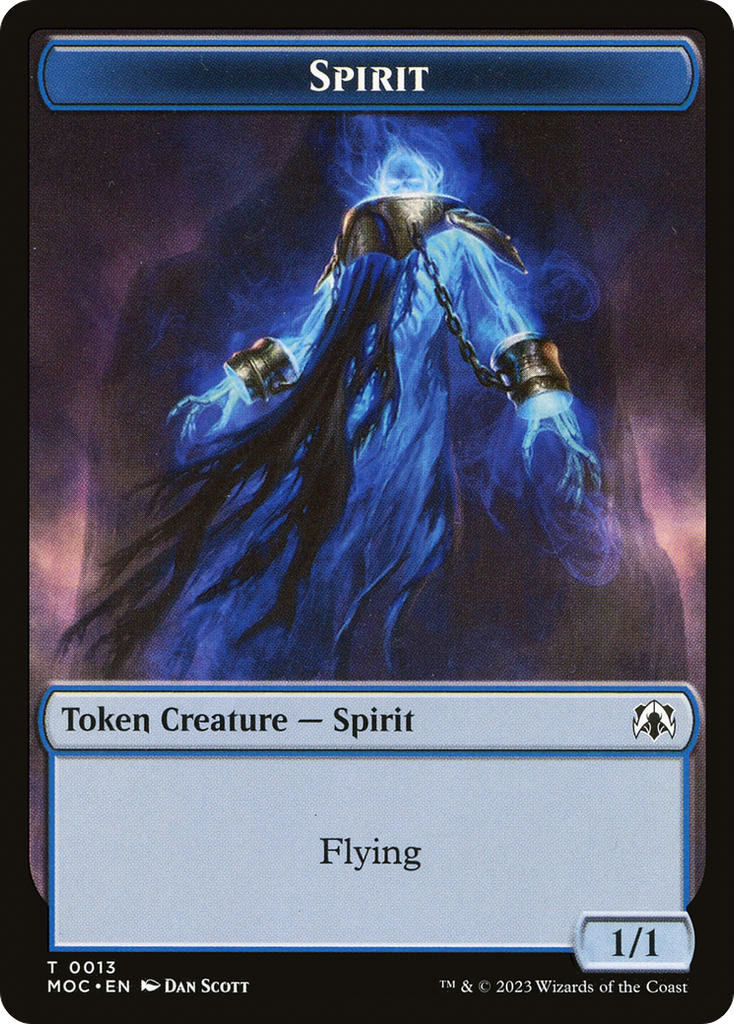 Magic: The Gathering - Spirit Token - March of the Machine Commander Tokens