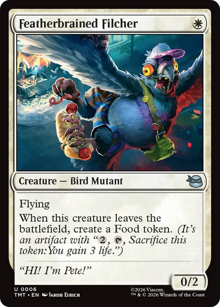 Magic: The Gathering - Featherbrained Filcher Foil - Teenage Mutant Ninja Turtles