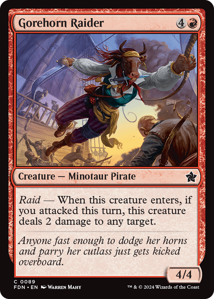 Magic: The Gathering - Gorehorn Raider - Foundations