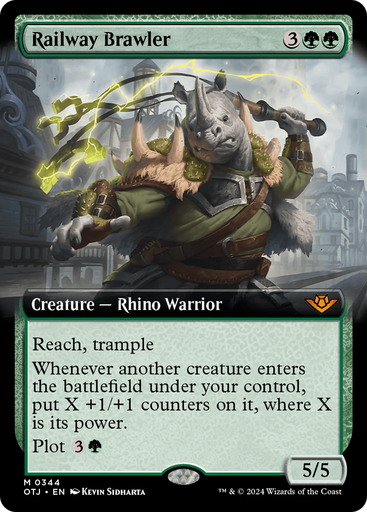 Magic: The Gathering - Railway Brawler Foil - Outlaws of Thunder Junction