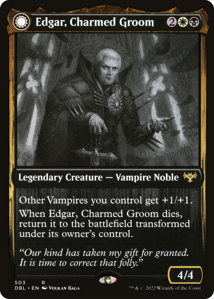 Magic: The Gathering - Edgar, Charmed Groom // Edgar Markov's Coffin - Innistrad: Double Feature