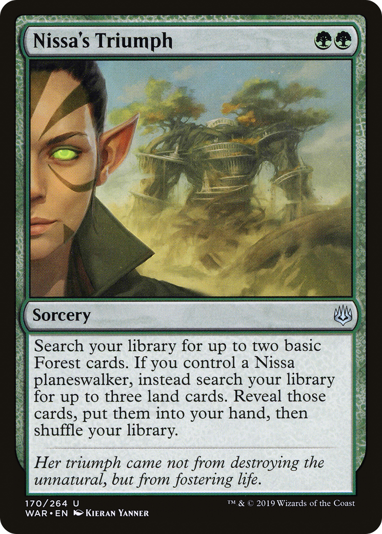 Magic: The Gathering - Nissa's Triumph Foil - War of the Spark