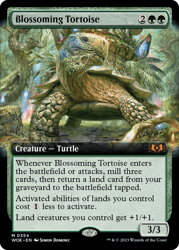 Magic: The Gathering - Blossoming Tortoise - Wilds of Eldraine
