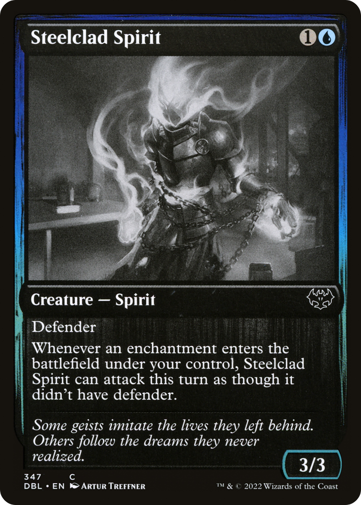 Magic: The Gathering - Steelclad Spirit Foil - Innistrad: Double Feature