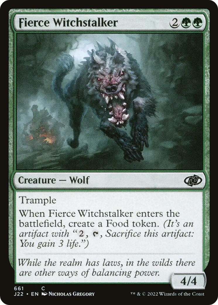 Magic: The Gathering - Fierce Witchstalker - Jumpstart 2022